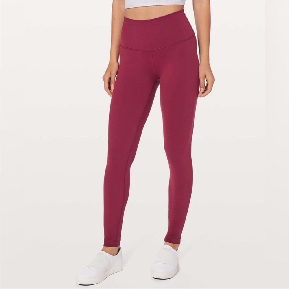 Lululemon Wunder Under High-Rise Tight 28” Luon in Ruby Wine
